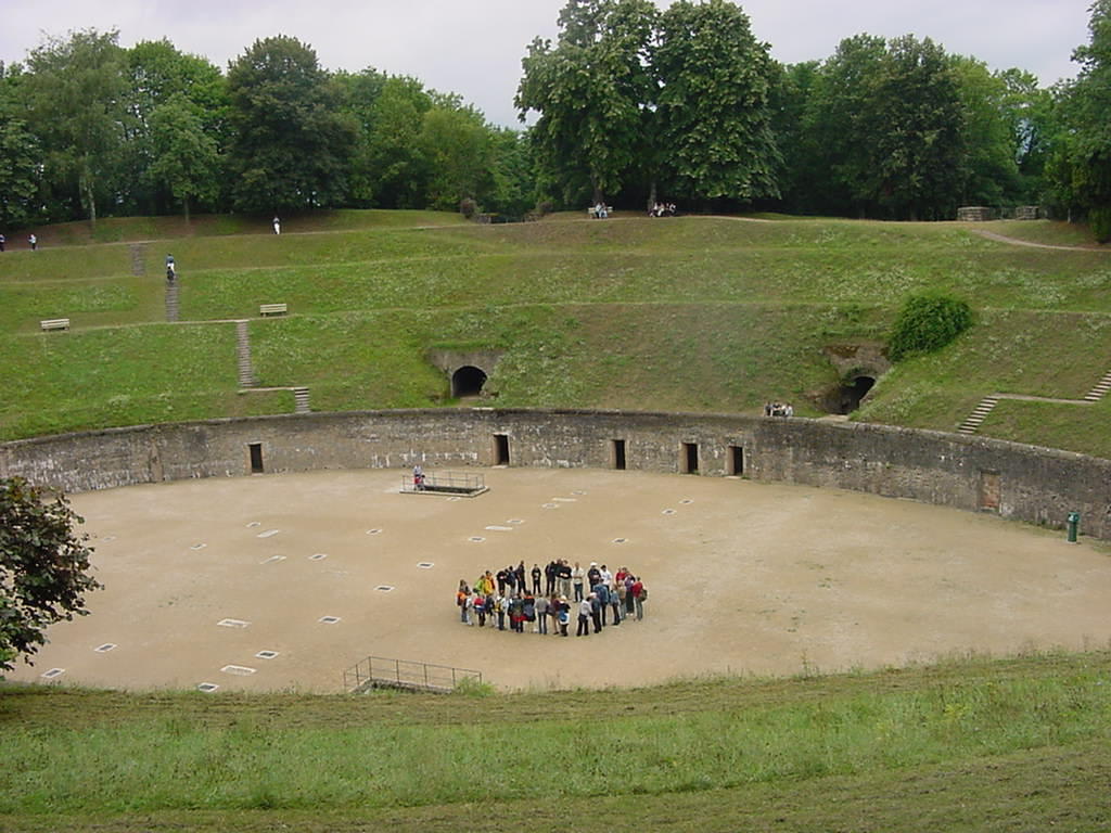 Thousands of years ago Roman gladiators particpated in many death matches in this arena.