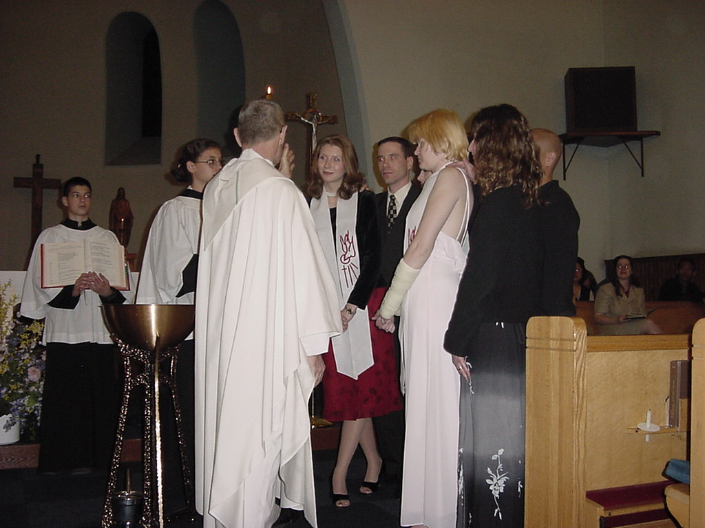 He then talked with us and explained what it meant to be becoming part of the Catholic Church.