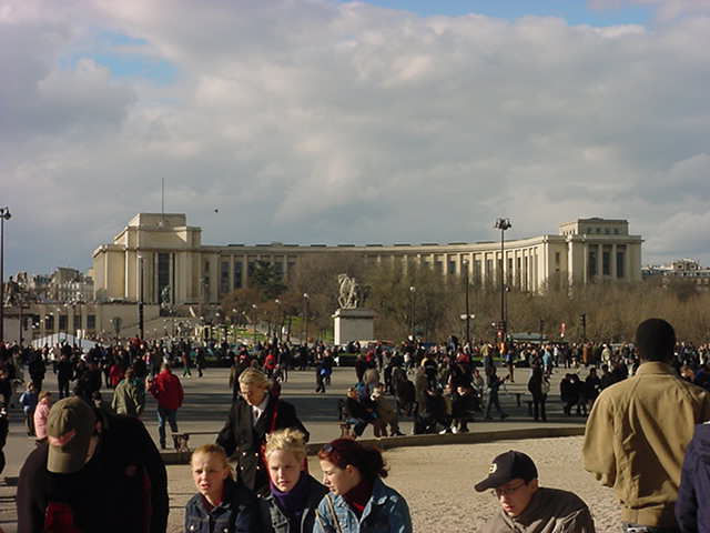 The congress building from ground level.