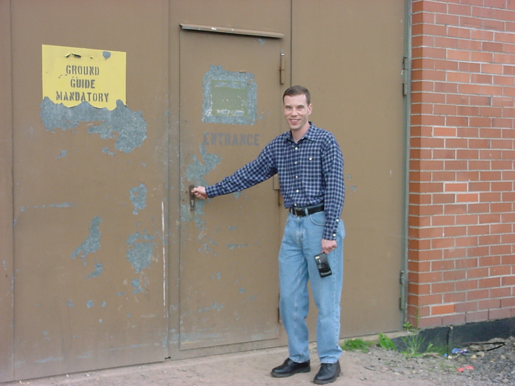 The old motorpool door!