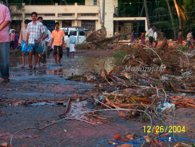  Destruction caused by Tsunami.