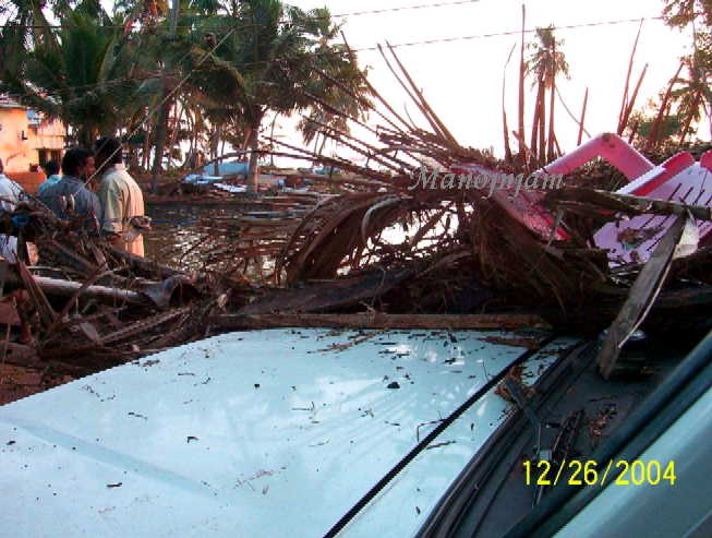  Destruction caused by Tsunami.