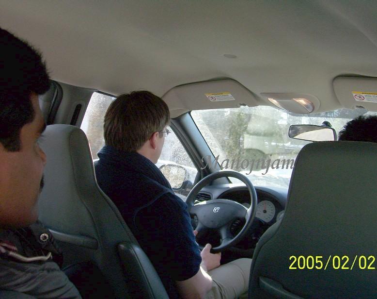  Inside a Dodge.