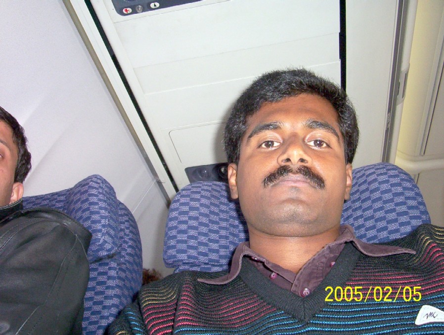  Inside a Continental Airlines flight