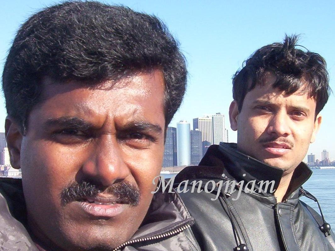  With a colleague.