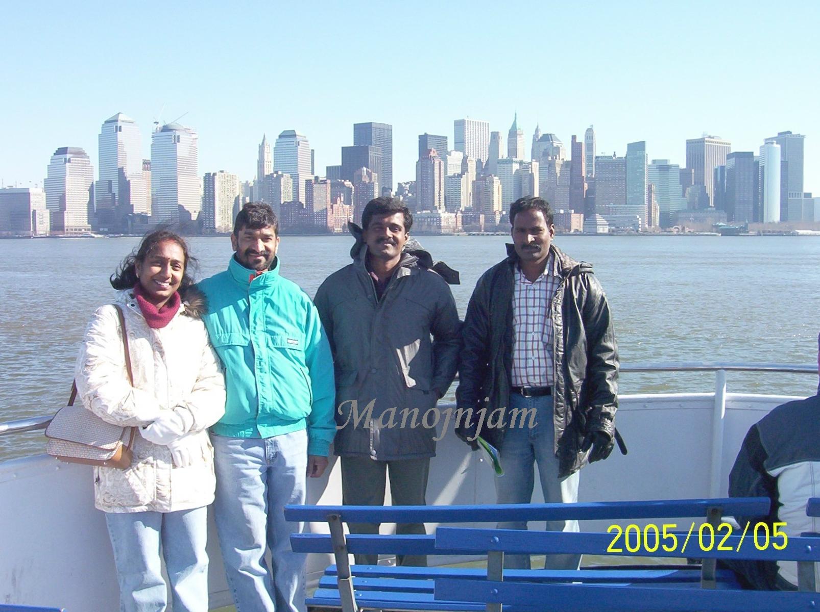  With a colleague's sister and her husband at NewJersey.