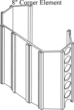 8 inch Corner Element