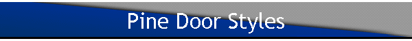 Pine Door Styles