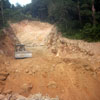 carving out the hill
