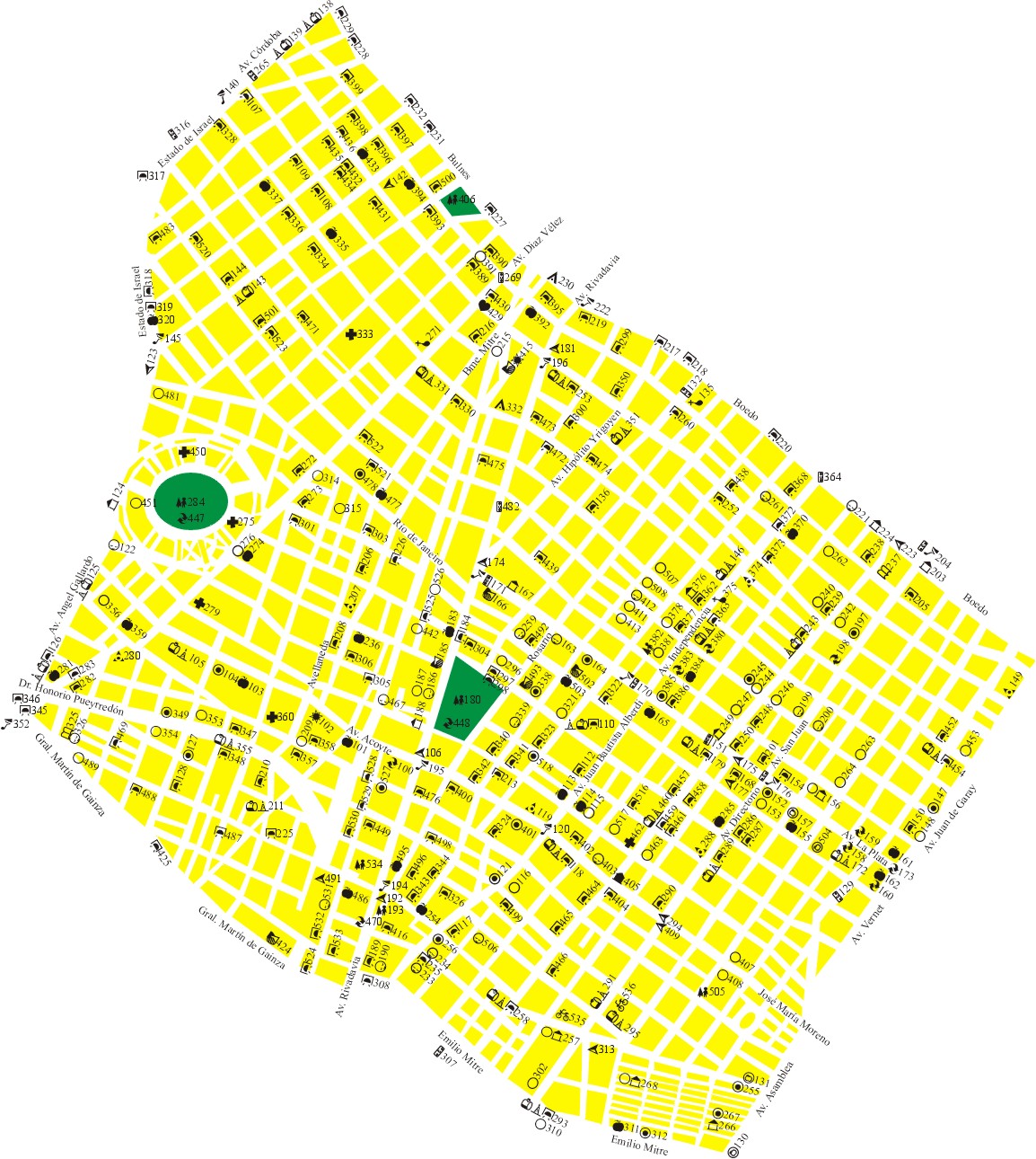 Mapa Verde del Centro de Gesti�n y Participaci�n Nro. 6