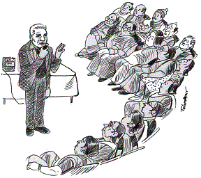 Mr. Majmundar speaking to a group