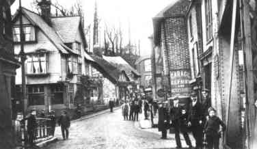 foot of Winnington Hill, from Town bridge