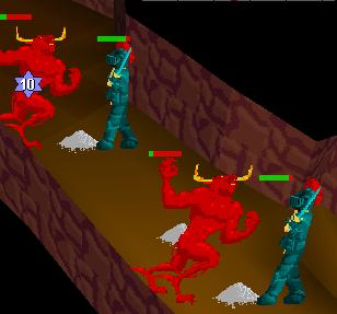 Marauder S Z & Cavilier fighting Lessor Demons