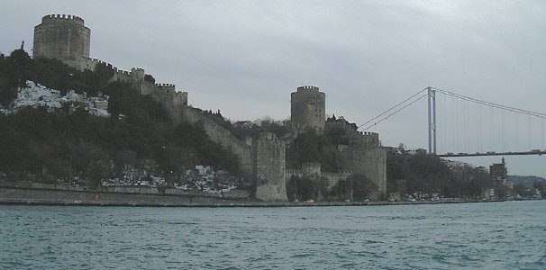 Rumeli Hisari (15th C fort), and one of two main bridges linking Asia and Europe