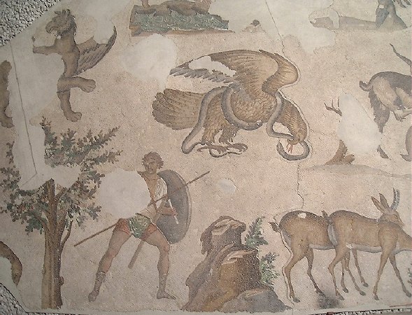 One of many beautiful, large mosaics at Istanbul's Mosaic Museum