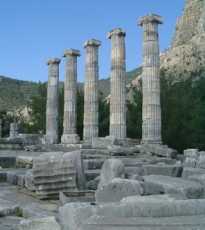  Impressive columns at Priene... 