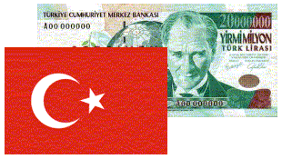  National flag & 20 million lira note 