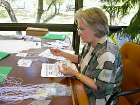 Mary Cox demonstrates why she received the Ovation Award