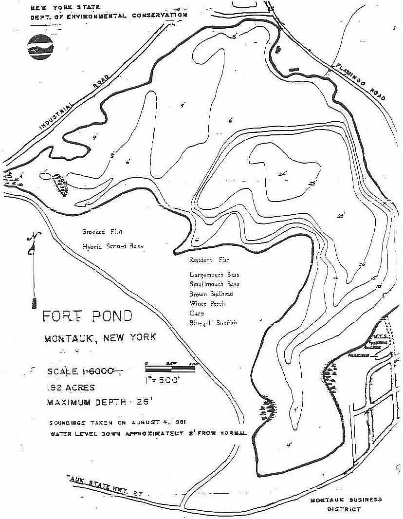 Long Island Lake and Pond Contour Maps