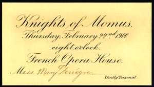 pictire of old Momus admit card