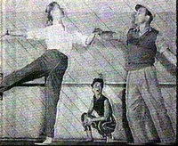 Gene, Jeannie and Carol during the creative process