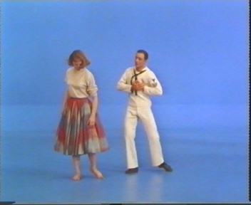 Carol dancing with gene for the animators