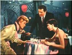 doris day, john raitt and carol in the film version of 'The Pajama Game'