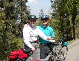 with our bikes on Sunday morning at Cerro San Crist�bal