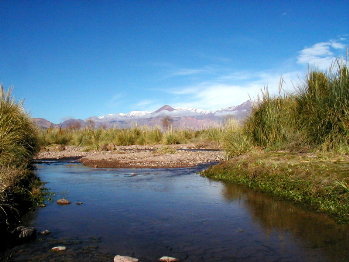 View of the Pampas in Uspallata, Argentina
