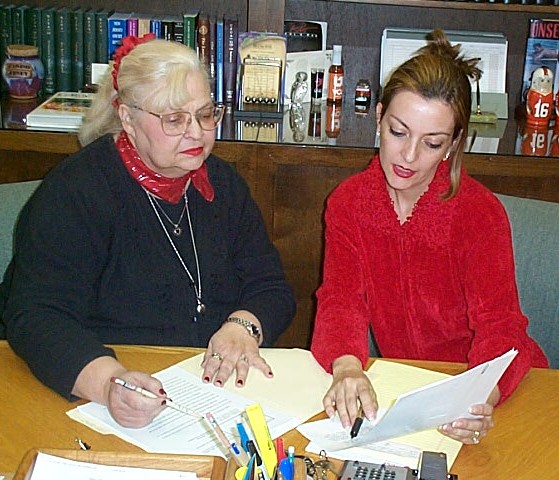 Mrs. E. Redfern, CPA and Mrs. MJ Carrascosa, JD at our Company's office in New Jersey (USA)