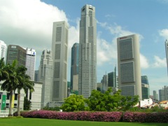 Singapore�s skyline