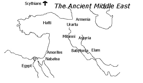 Map of the Ancient Middle East