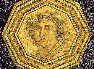 Baco.- Mosaico romano en C&oacute;rdoba.