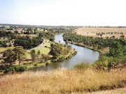 Maribyrnong River viewed from Lily Street park Essendon
