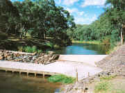 Looking upstream from ford, Brimbank Park