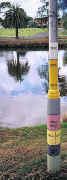 Flood level marker Maribyrnong River Essendon