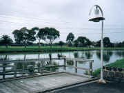 Fishing platform, Pipemakers Park, Maribyrnong River Maribyrnong