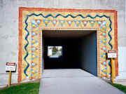Decorated underpass, Maribyrnong River path Footscray