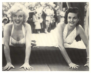 Jane Russell and Marilyn Monroe