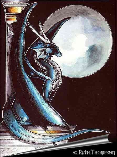 Ruth Thompson! Yay!! I love the dragon here, keeping watch...