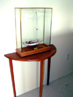 Half round cherry table