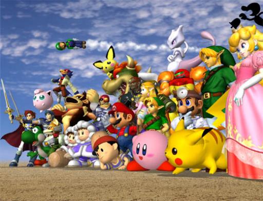 The cast of Super Smash Bros. Melee! (Picture copyright of Nintendo)
