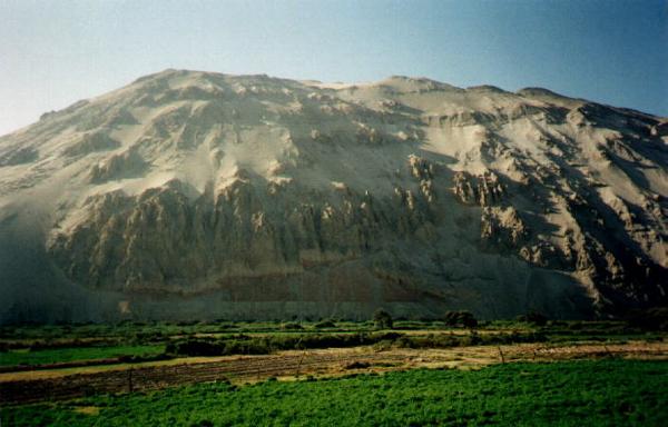 Gr�ne Flu�oase in der Atacama