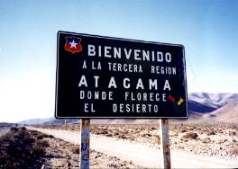 Willkommen in der Atacama
