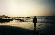 Abends am Strand