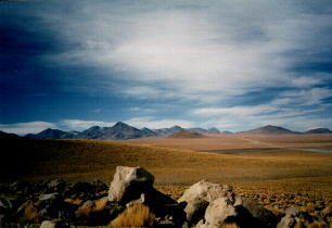 Vulkankette an der Grenze zu Bolivien