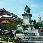 R�ckertdenkmal Schweinfurter Marktplatz