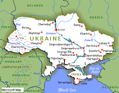 Ukraine map.