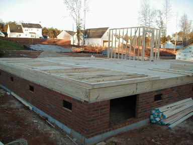This is the corner where the kitchen will be located