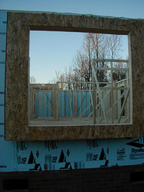 ...and here's a look into the kitchen window.  See the master bedroom in the back?